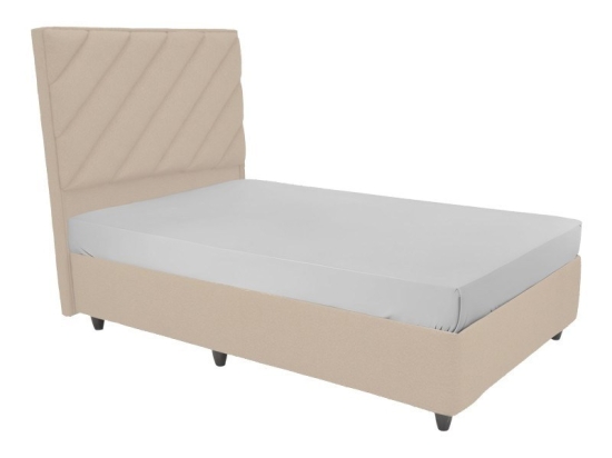 Κρεβάτι Tito (Για Στρώμα 120x200cm) 322-000022 Με Αποθηκευτικό Χώρο 121x211x131cm Beige Ημίδιπλο
