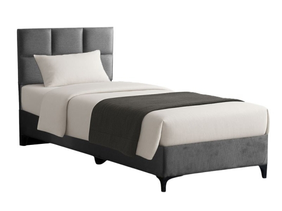 Κρεβάτι Melei (Για Στρώμα 90x200cm) 323-000021 92x200x125cm Anthracite Μονό