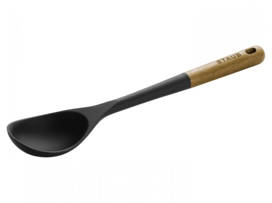 Κουτάλα Ρηχή 40503-107 31cm Black-Brown Staub Σιλικόνη