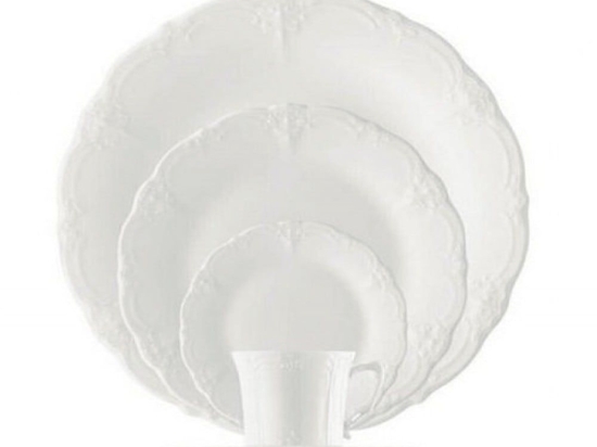 Πιάτο Βαθύ Kaiser 22 33.000.02 Φ22cm White Cryspo Trio Πορσελάνη