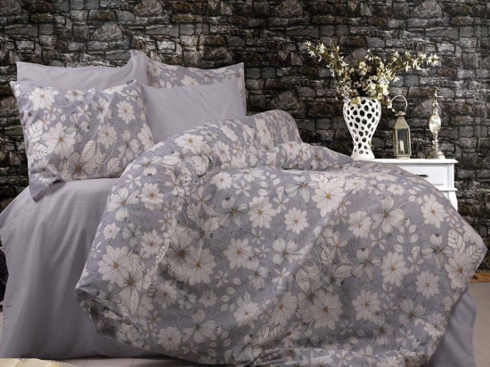 Πάπλωμα Ήρα 426 Grey DimCol Μονό 160x240cm Βαμβάκι-Πολυέστερ