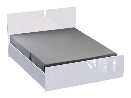Κρεβάτι Afina (Για Στρώμα 160x200cm) 361-000021 170x205,2x95cm Glossy White Διπλό