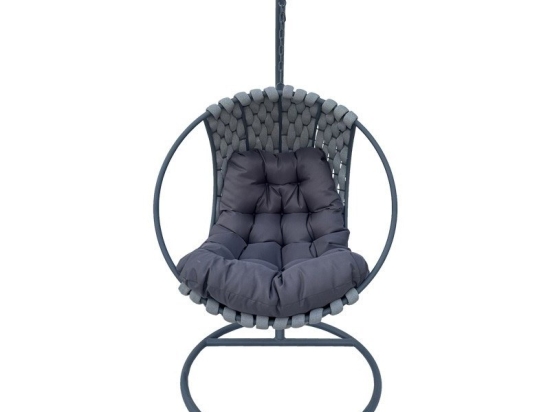 Κρεμαστή Φωλιά Makito 368-000004 100x105x195cm Grey-Black