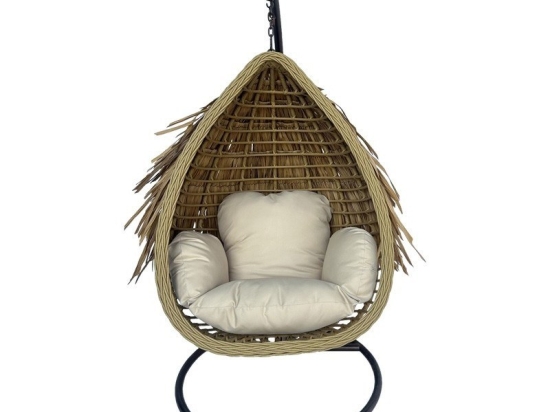 Κρεμαστή Φωλιά Varur 368-000006 120x105x195cm Natural-Beige