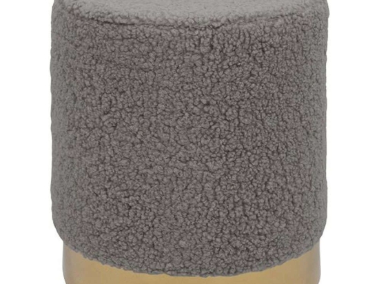 Σκαμπό 373-223-224 34x37cm Grey-Gold