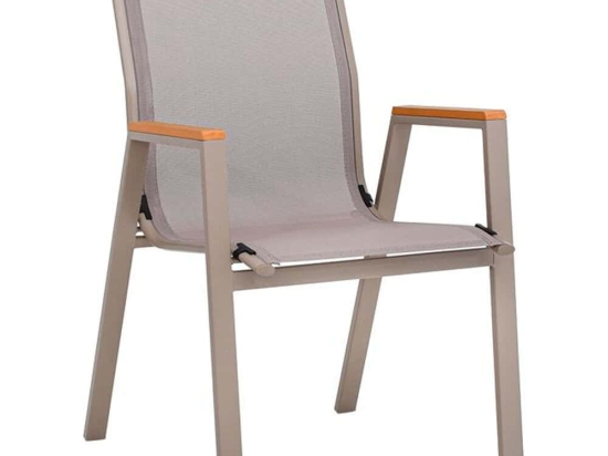 Πολυθρόνα 378-125-058 61x56x90cm Beige-Grey