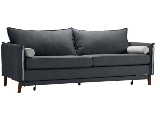 Καναπές-Κρεβάτι Commodo 71-0037 Τριθέσιος 230x81x88cm Anthracite-Grey