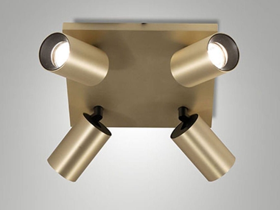 Φωτιστικό Οροφής - Spot Flores 3801-84-119 Satined Brass Fabas Luce