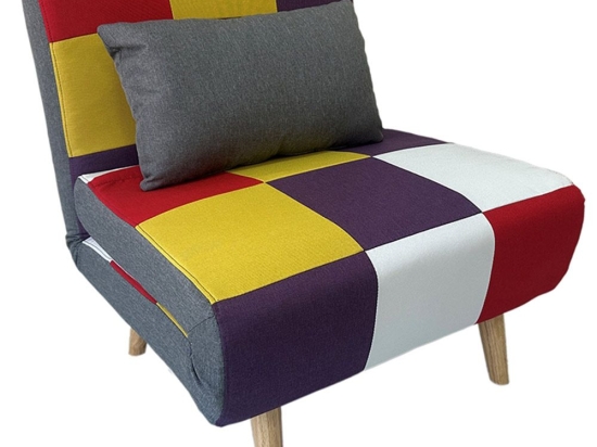 Πολυθρόνα-Κρεβάτι Sara 40.0202 75x80x84/75x190x32cm Multicolor