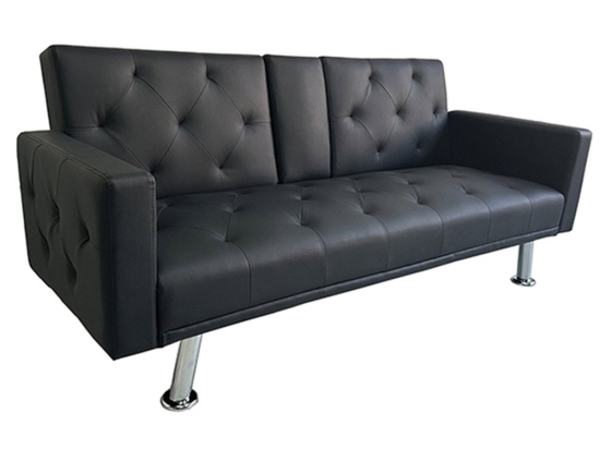 Καναπές-Κρεβάτι Rest/Arms 40.0205 188x88x79/188x100x39cm Black Zita Plus