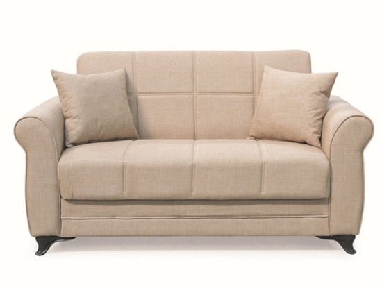 Καναπές-Κρεβάτι Διθέσιος Lena 40.0301 150x80x75/125x100cm Light Brown Zita Plus
