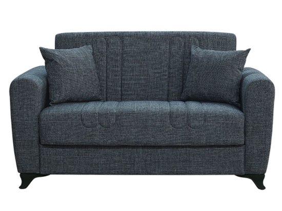 Καναπές-Κρεβάτι Διθέσιος Melina 40.0313 150x80x75/125x100cm Dark Grey Zita Plus