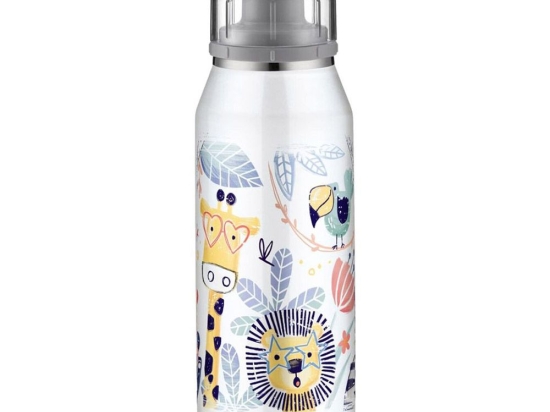 Θερμός Παιδικό Crazy Jungle Kids Isobottle 5677201035 Φ5,5x20cm 350ml Multi Alfi 350ml Ανοξείδωτο Ατσάλι