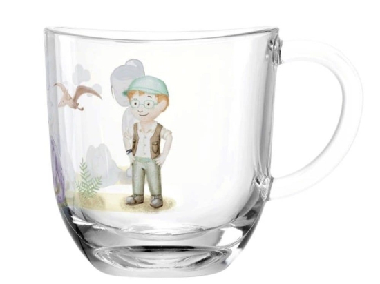 Κούπα Παιδική Dino 044424L 280ml Multi Leonardo Γυαλί