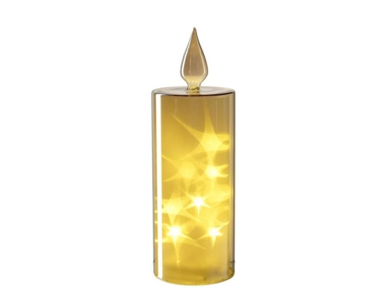 Κερί Magico Led 047184L 27cm Gold Leonardo