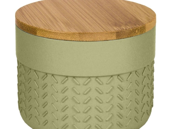 Βάζο Για Βαμβάκι Dash 8667 9,5x7,2cm 616 Dill Green Kleine Wolke Polyresin, Bamboo