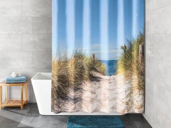 Κουρτίνα Μπάνιου Borkum 7830 148 Multi Kleine Wolke 180Πx200Υ Πολυέστερ