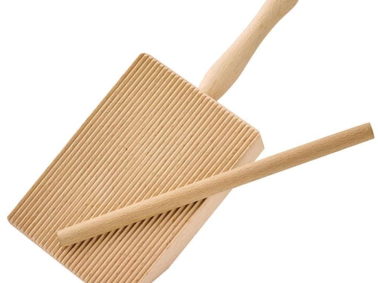 Πλάστης Με Φόρμα Για Νιόκι (Σετ 2Τμχ) 0804042500 18cm Natural Kuchenprofi Ξύλο