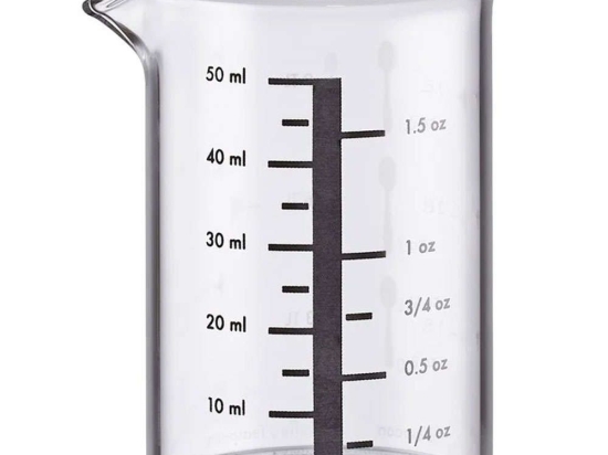 Μεζούρα 0911953550 50ml Clear Kuchenprofi Γυαλί