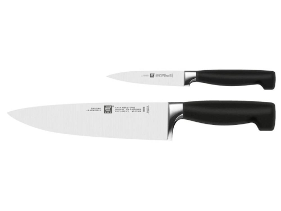 Μαχαίρια Vier Sterne (Σετ 2Τμχ) 35175-000 Inox-Black Zwilling Ανοξείδωτο Ατσάλι