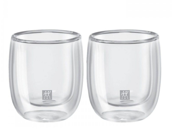 Φλυτζάνια Espresso Double Wall (Σετ 2Τμχ) 39500-075 80ml Clear Zwilling Γυαλί