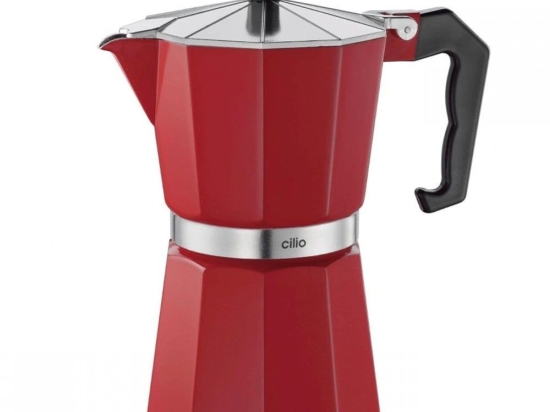 Καφετιέρα Espresso Classico 321319 6 cups Red Cilio Αλουμίνιο