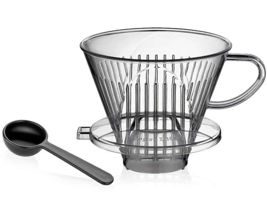Καφετιέρα Εκχύλισης Coffee Dripper Με Κουταλάκι 345049 Φ13,5cm Clear Cilio Acrylic