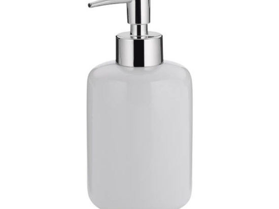 Δοχείο Κρεμοσάπουνου Isabella 20502 Φ7,5x18cm/400ml White Kela Κεραμικό