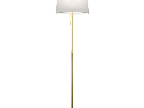 Φωτιστικό Δαπέδου Lyon 409100308 D46x138 - 180cm Brass Trio Lighting Μέταλλο,Ύφασμα