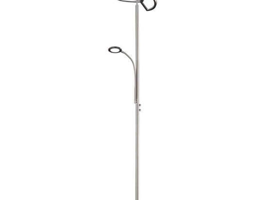 Φωτιστικό Δαπέδου Led Split 1000Lm, 340Lm 43x180cm Nickel Mat 424910207 Trio Lighting Μέταλλο