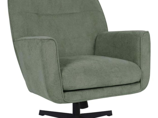 Πολυθρόνα Περιστρεφόμενη Rachel 429-223-019 76x80x91,5cm Green