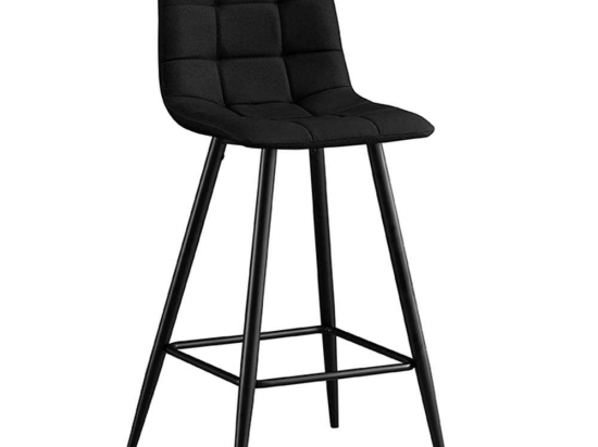 Σκαμπό Μπάρ Nora 43.1363 73cm Με Ύφασμα Black