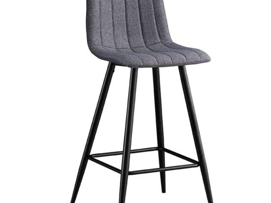 Σκαμπό Μπάρ Nero 43.1371 73cm Με Ύφασμα Grey