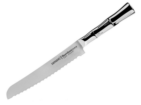 Μαχαίρι Ψωμιού Bamboo SBA-0055 20cm Inox Samura Ανοξείδωτο Ατσάλι