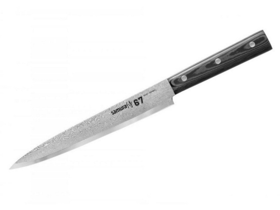 Μαχαίρι Τεμαχισμού Damascus 67 SD67-0045M 19,5cm Black Samura Ανοξείδωτο Ατσάλι