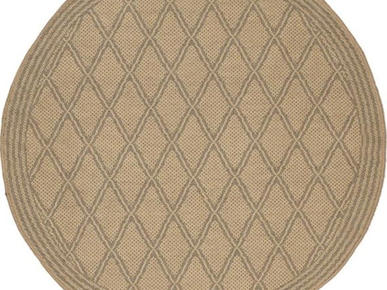 Χαλί Sahara 124A Beige Round New Plan 160X160 Round