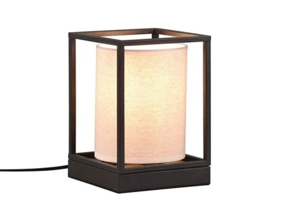 Φωτιστικό Επιτραπέζιο Ross 503100144 14x14x22cm 1xE27 25W Black-Beige Trio Lighting