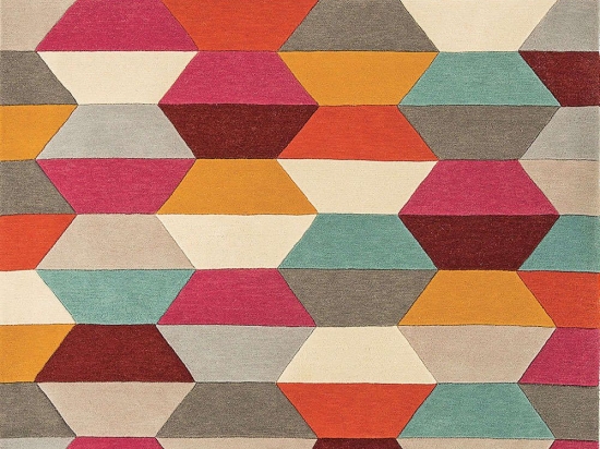 Χαλί Funk Honeycomb Red-Multi Asiatic London 170X240cm