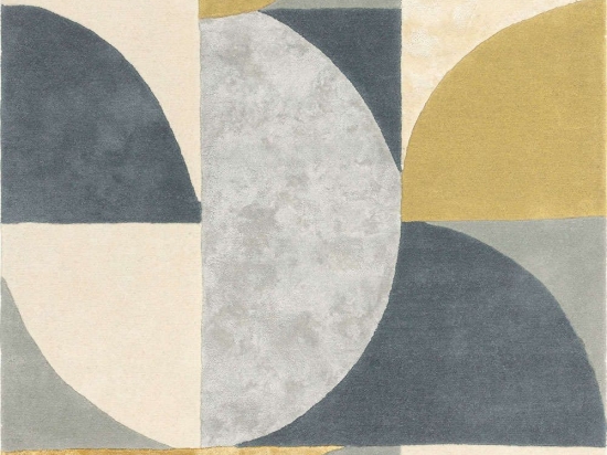 Χαλί Matrix 76 Oval Sunset Yellow-Grey Asiatic London 160X230cm