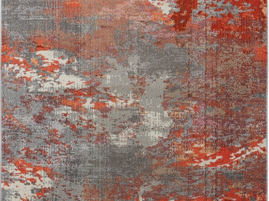 Χαλί Colores Cloud C012 Magma Terracotta-Grey Asiatic London 80X150cm
