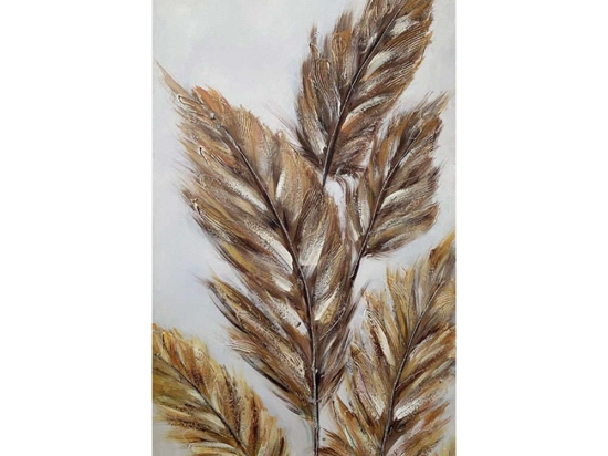 Πίνακας Καμβάς Pampas 15-00-23565 60x120cm Multi Marhome Κάθετοι Ξύλο,Καμβάς