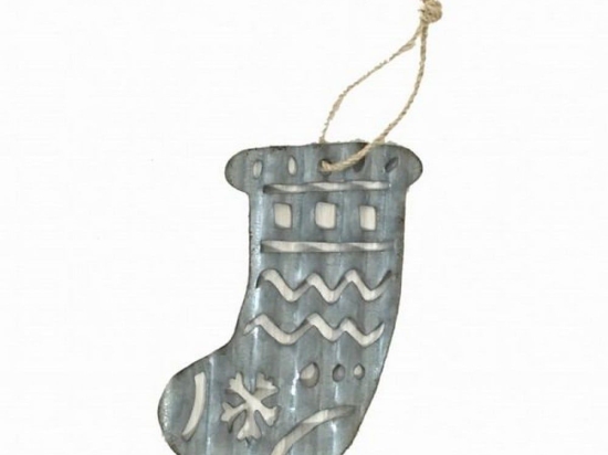 Χριστουγεννιάτικο Στολίδι Oraig 742-2354 13,5x1x13cm Grey Artekko