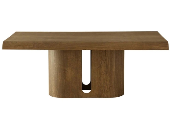Τραπέζι Asos 783-6501 200x110x77cm Brown Mdf