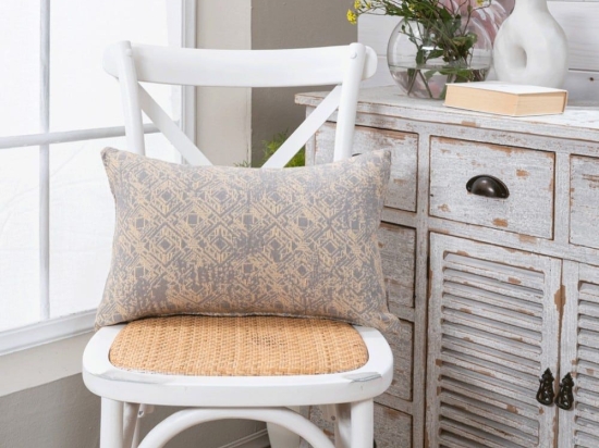 Μαξιλαροθήκη Διακοσμητική Felicia 14 Light Grey Teoran 30X50 Βαμβάκι-Πολυέστερ