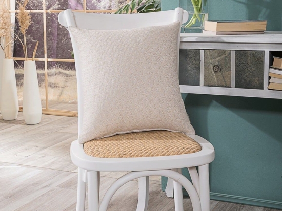 Μαξιλαροθήκη Διακοσμητική Sorrento 01 Ecru Teoran 43X43 Βαμβάκι-Πολυέστερ