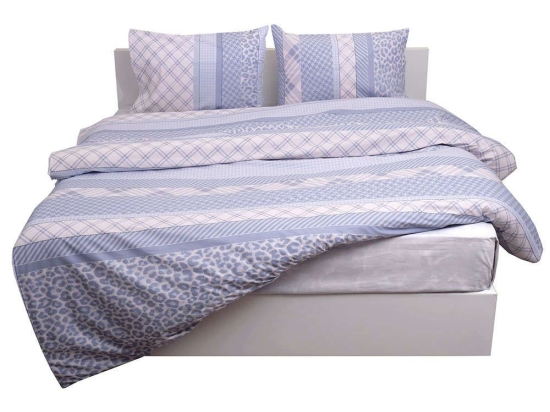 Παπλωματοθήκη Σετ 3Τμχ Des. 5001 Grey Anna Riska Υπέρδιπλο 220x240cm 100% Βαμβάκι