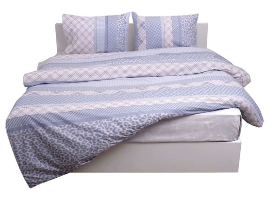 Πάπλωμα Σετ 2Τμχ Des. 5001 Grey Anna Riska Μονό 160x240cm 100% Βαμβάκι