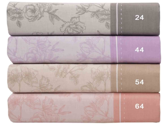 Σεντόνι Mix & Match Beige 54 Anna Riska Ημίδιπλο 170x270cm Χωρίς Λάστιχο 100% Βαμβάκι