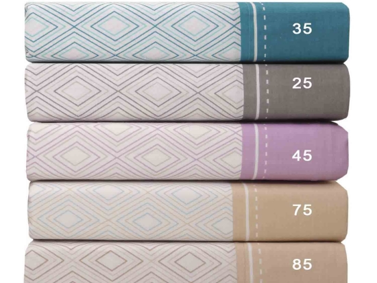 Σεντόνι Mix & Match Beige - Ciel 75 Anna Riska Ημίδιπλο 170x270cm Χωρίς Λάστιχο 100% Βαμβάκι