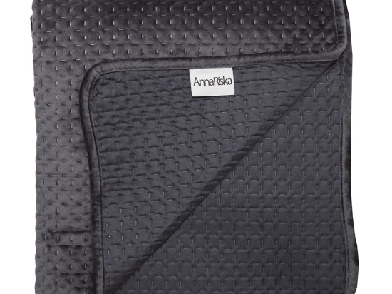Κουβερλί Verona Velvet Black Anna Riska Ημίδιπλο 160x220cm Microfiber-Polyester